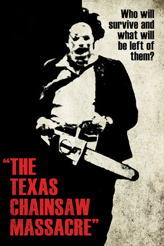 Texas Chainsaw Massacre Silhouette  - Movie Poster