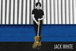 Jack White - Guitar Blue Background