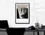 Ansel Adams - Moon and Half Dome - Vintage Poster 24 x 36