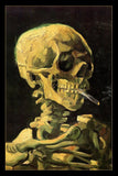 Vincent van Gogh - Skull with Burning Cigarette. 1885 by van Gogh Poster 24 x 36