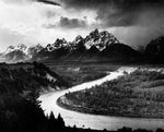 The Tetons and the Snake River Photograph by Ansel Adams Reproduction