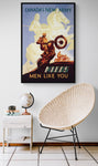 Canada's New Army Needs Men Like You -War Reproduction Poster