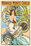 Mucha, Alphonse - Monaco - Monte Carlo by Alphonse Mucha Poster