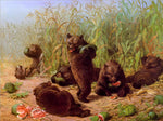 Bears In The Watermelon Patch by William H. Beard Fine Art Print