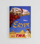 Egypt. Fly TWA Travel Poster by David Klein.