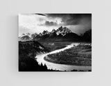 The Tetons and the Snake River Photograph by Ansel Adams Reproduction