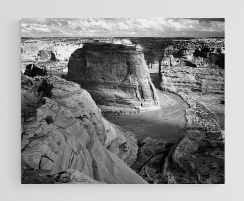 View of valley from mountain, Canyon de Chelly, Arizona - National Parks and Monuments, 1941 by Adams, Ansel Reproduction